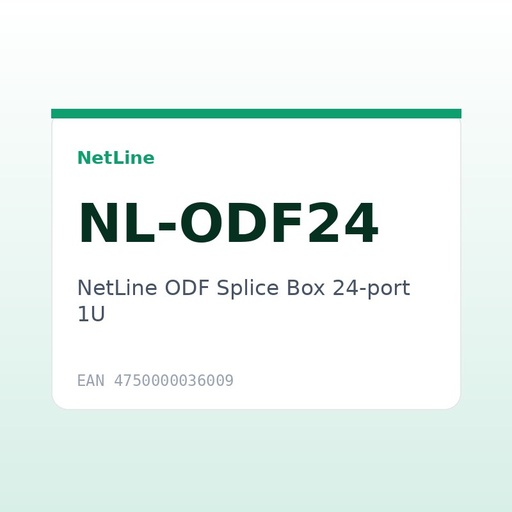 [NL-ODF24] NetLine ODF Splice Box 24-port 1U
