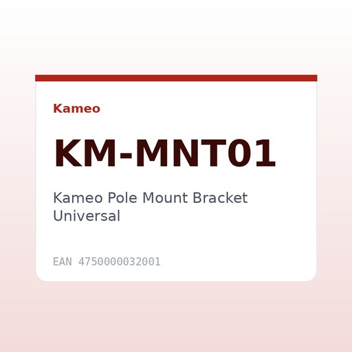[KM-MNT01] Kameo Pole Mount Bracket Universal